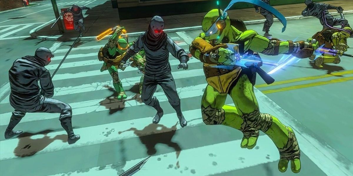 Teenage Mutant Ninja Turtles video game header