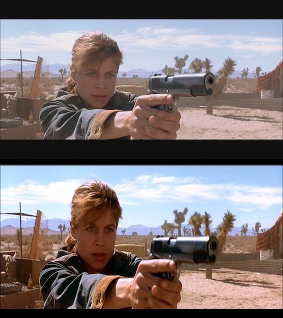 Terminator 2 Sarah Connor Blu-ray DVD comparison