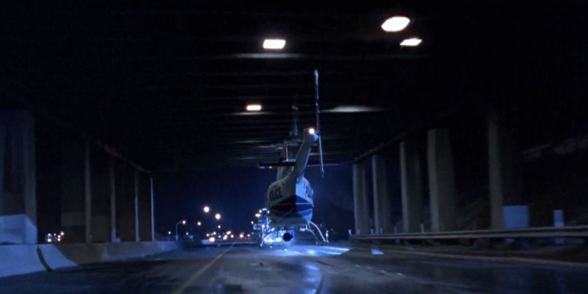 Terminator Trivia Helicopter Overpass Stunt