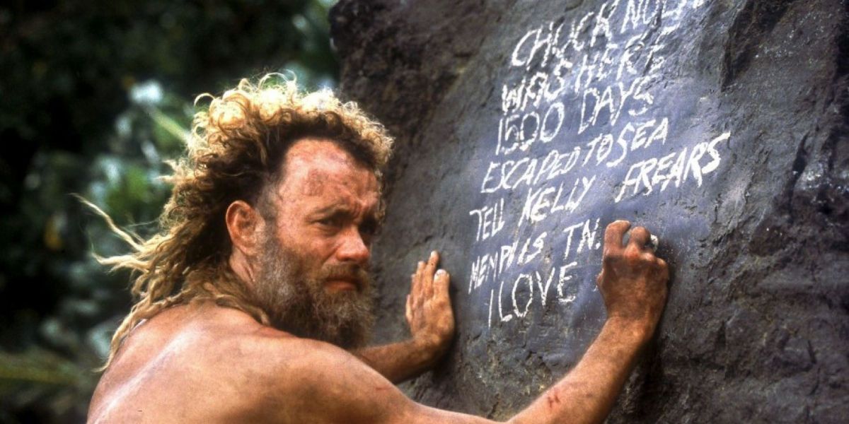 In the movie Cast Away starring Tom Hanks, what was in the box with the  angel wings, and why didn't he open it? - Quora