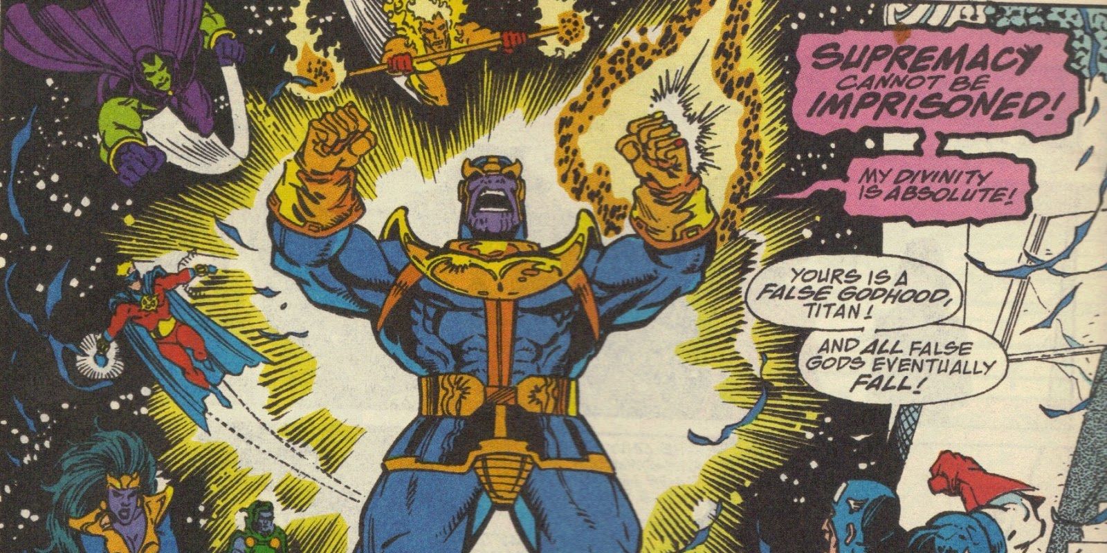 Thanos False God Captain America Infinity Gauntlet
