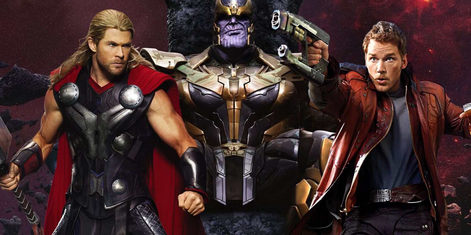 Thanos, Thor, and Star-Lord