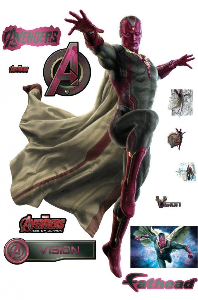 The Avengers 2 Age of Ultron Fathead Decal - Vision Stickers