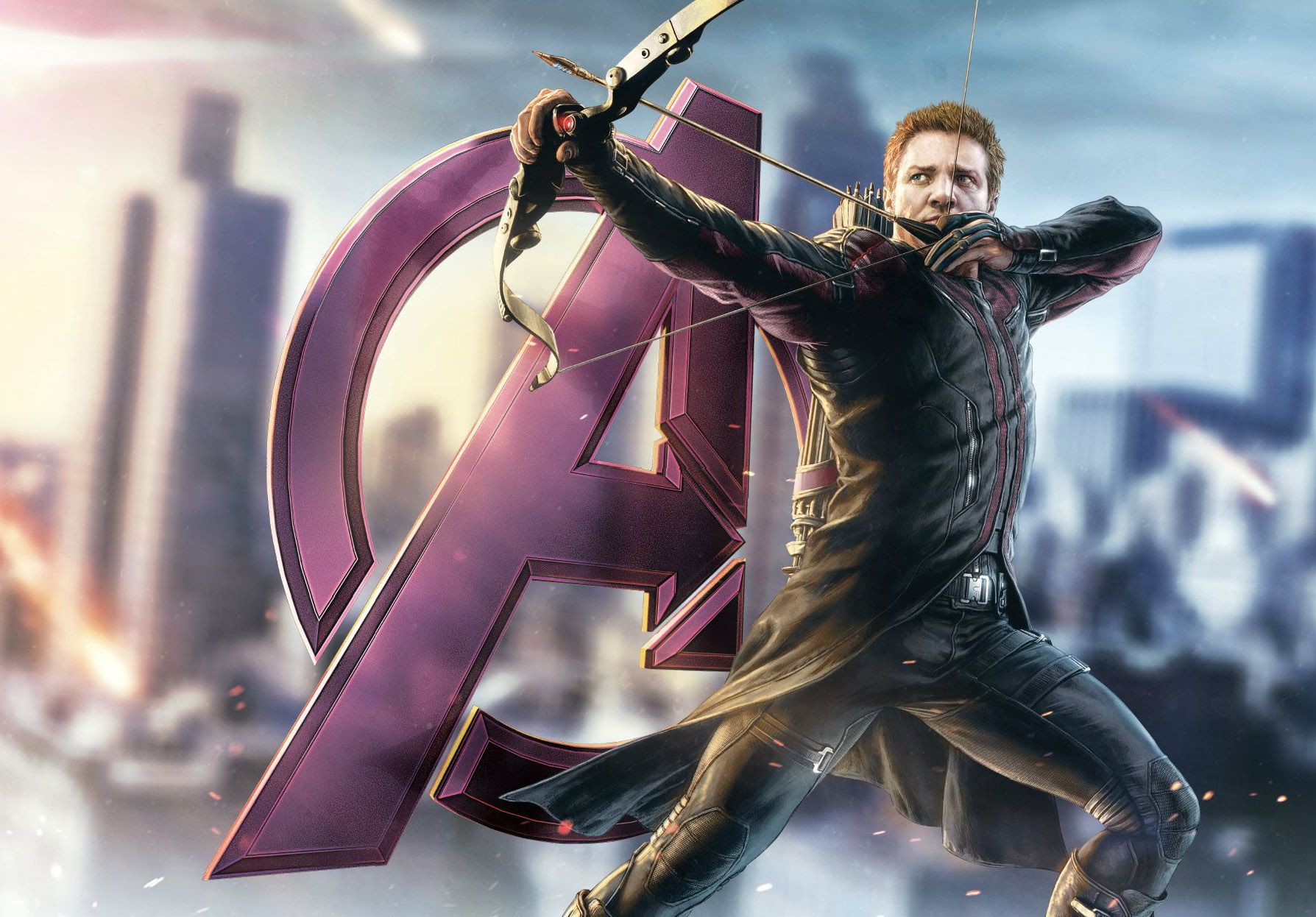 The Avengers 2: Age of Ultron Promo Art - Hawkeye Logo