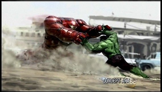 The Avengers 2 - Official Hulk vs Iron Man Hulkbuster Concept Art