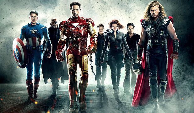 The Avengers Movie 1 Team Pose
