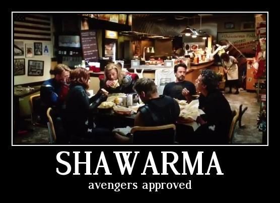 The Avengers shawarma