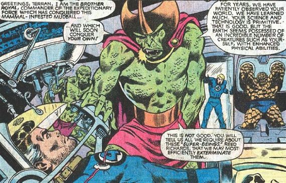 The Badoon Aliens in The Avengers