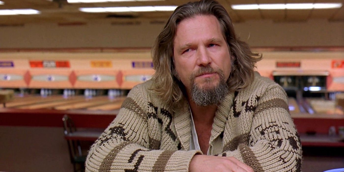 The Dude sits at the bowling alley bar in The Big Lebowski