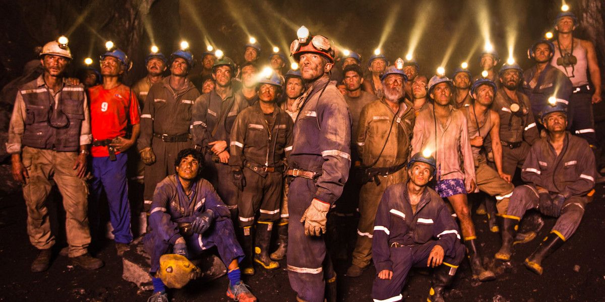 The Chilean Miners in The 33 Movie