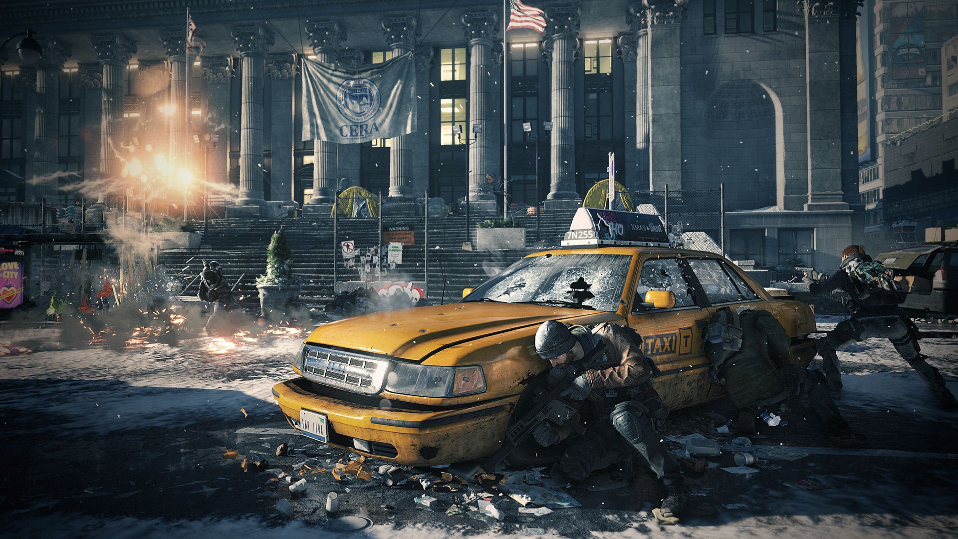 The Division PC Screenshot - Outdoor Firefight