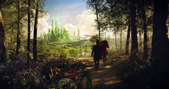 The Emerald City in 'Oz the Great and Powerful'