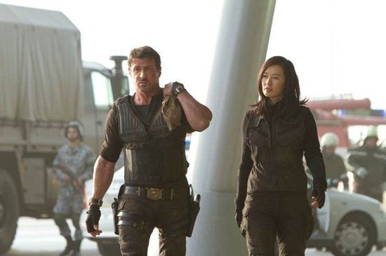 The Expendables 2 Sylvester Stallone and Yu Nan
