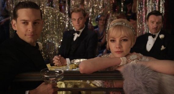 Tobey Maguire and Leonardo DiCaprio in The Great Gatsby