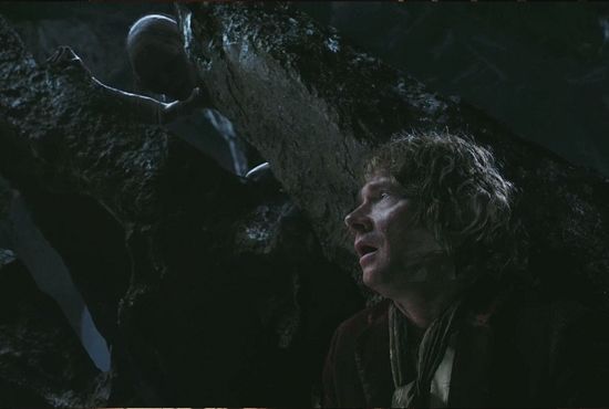 The Hobbit An Unexpected Journey Gollum and Bilbo