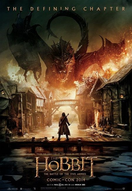 The Hobbit Battle of the Five Armies Comic Con 2014 Movie Poster