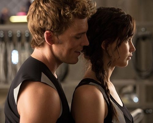 The Hunger Games Catching Fire starrign Jennifer Lawrence and Josh Hutchenson