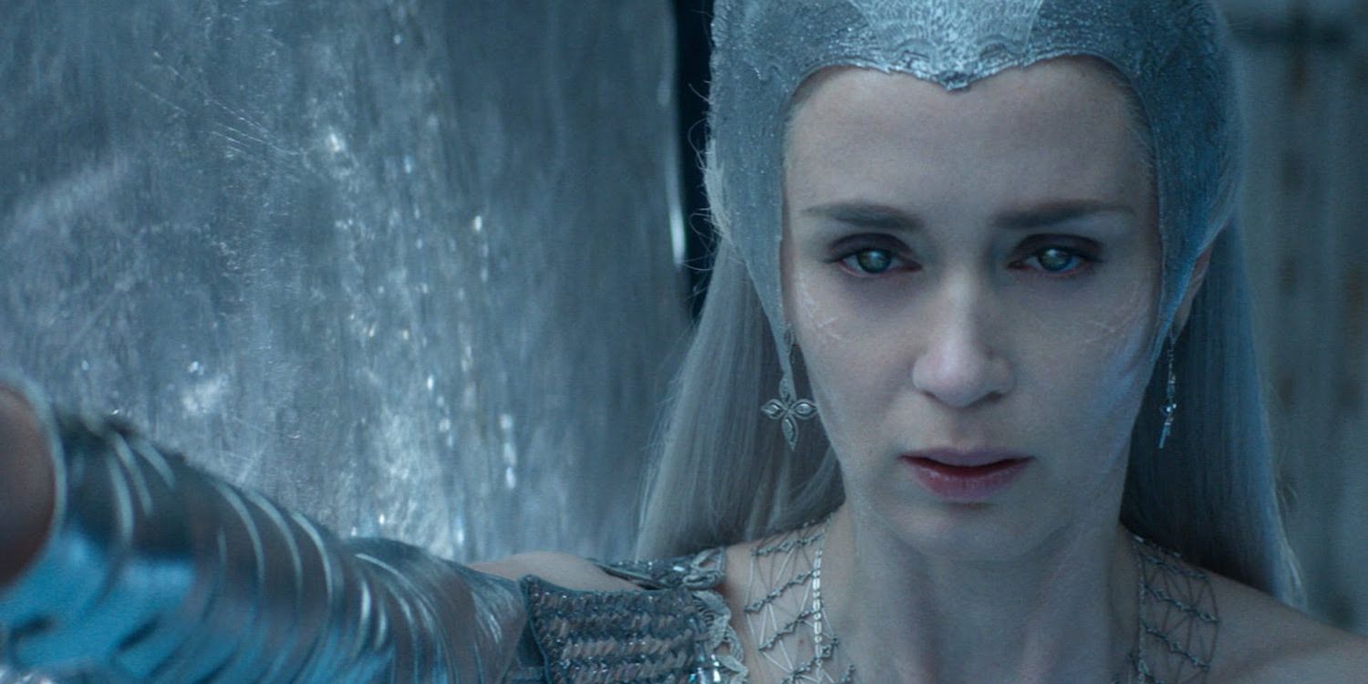 Emily Blunt as the Ice Queen in The Huntsman: Winters War