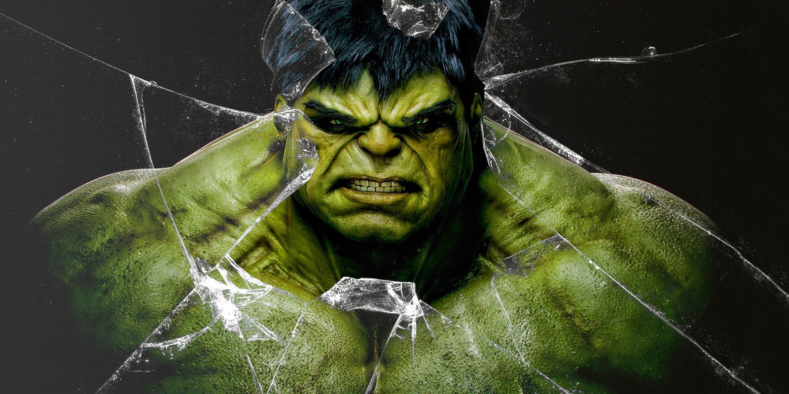 The Incredible Hulk Wallpaper - Broken Glass
