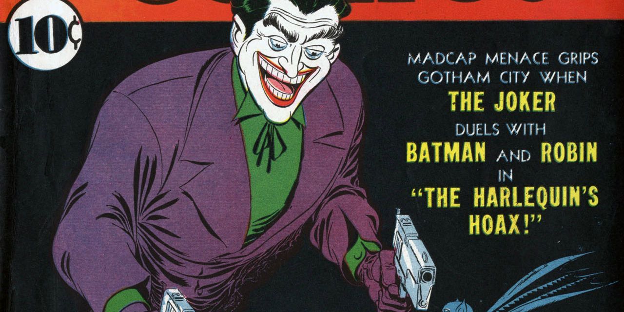 The Joker holding a gun on Detective Comics #69 Cover