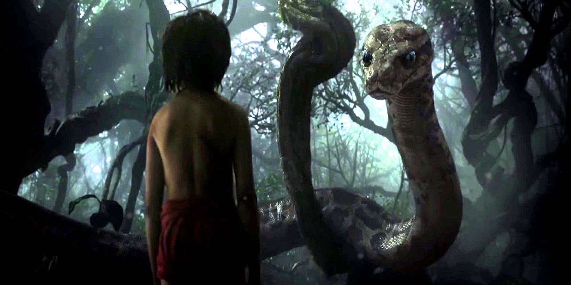 Scarlett Johansson voices Raa in The Jungle Book