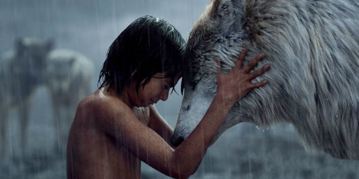 The Jungle Book - Mowgli and wolf