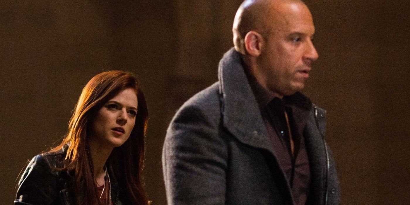 Rose Leslie and Vin Diesel in The Last Witch Hunter