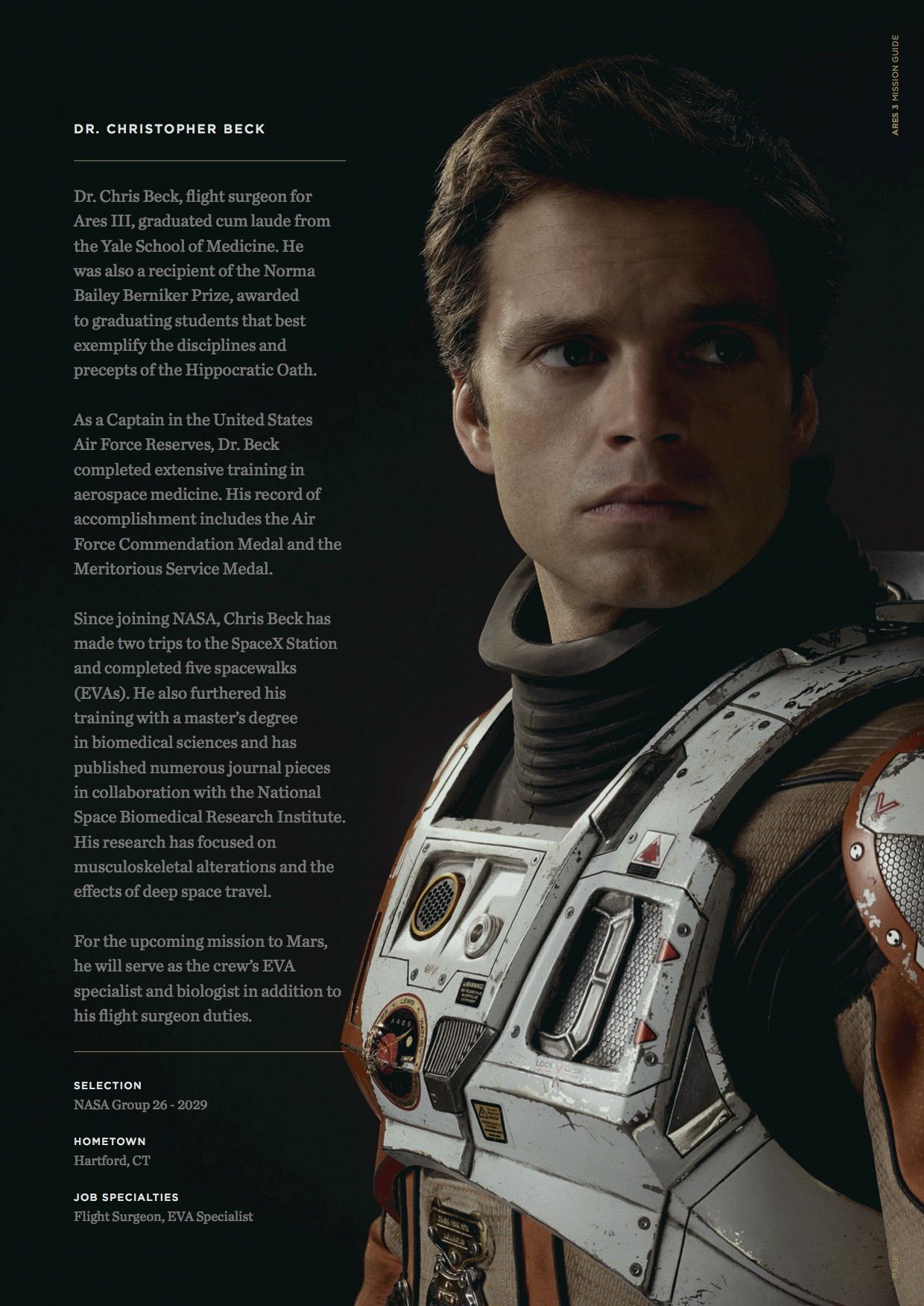 The Martian Mission Guide Biography Chris Beck