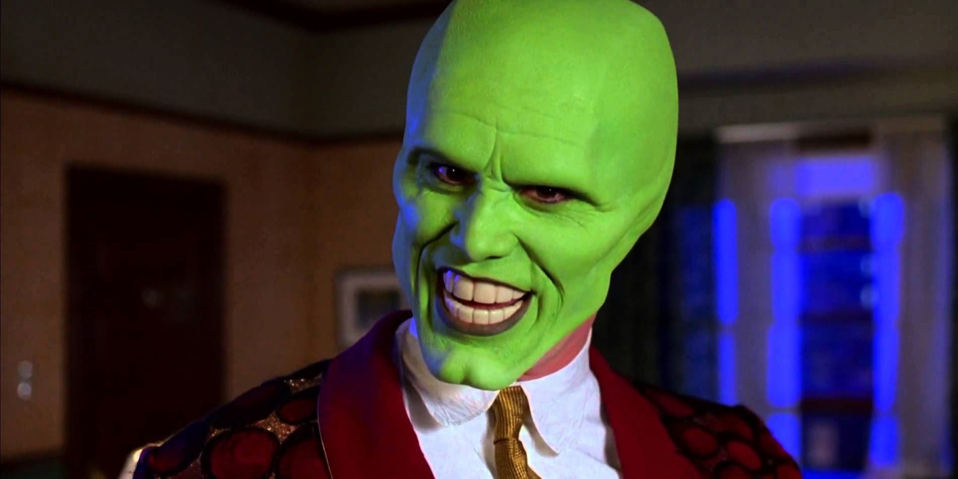 The Mask (Jim Carrey) addressing the camera in The Mask