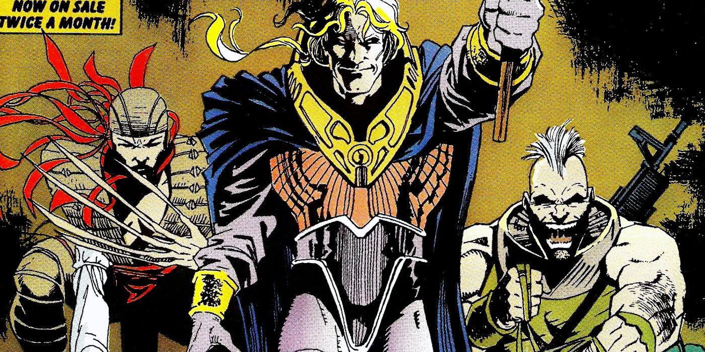 Lady Deathstrike, Donald Pierce, Bonebreaker prepare to attack in Marvel Comics.
