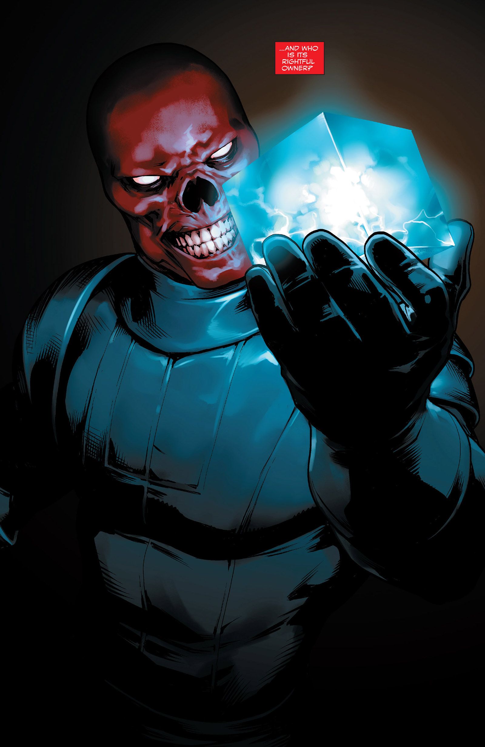 The Red Skull's Cosmic Cube in Captain America: Steve Rogers #2