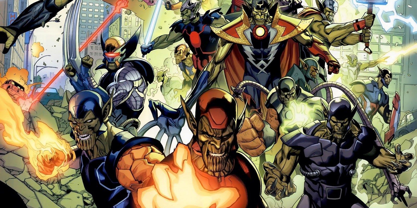 The Skrulls from Marvel Comics Secret Invasion