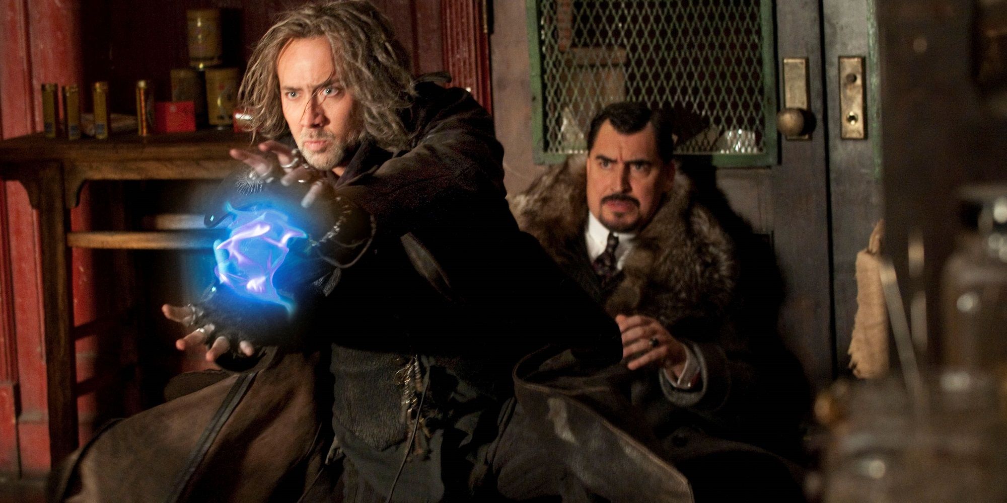 Nicholas Cage casts a spell in The Sorcerer's Apprentice