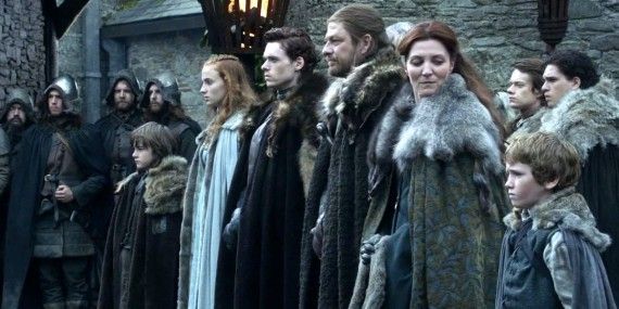The Stark Family in Game of Thrones