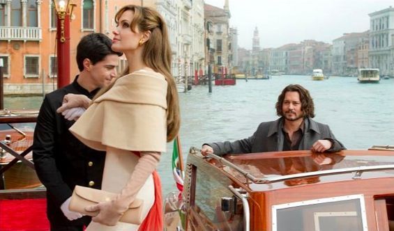 The Tourist movie with Angelina Jolie and Johnny Depp