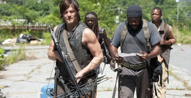 The Walking Dead - Tyreese, Michonne, Daryl and Bob