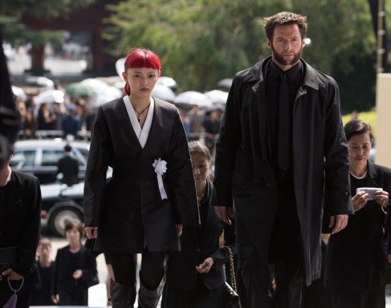 The Wolverine Official Set Photo Yukio Logan Funeral