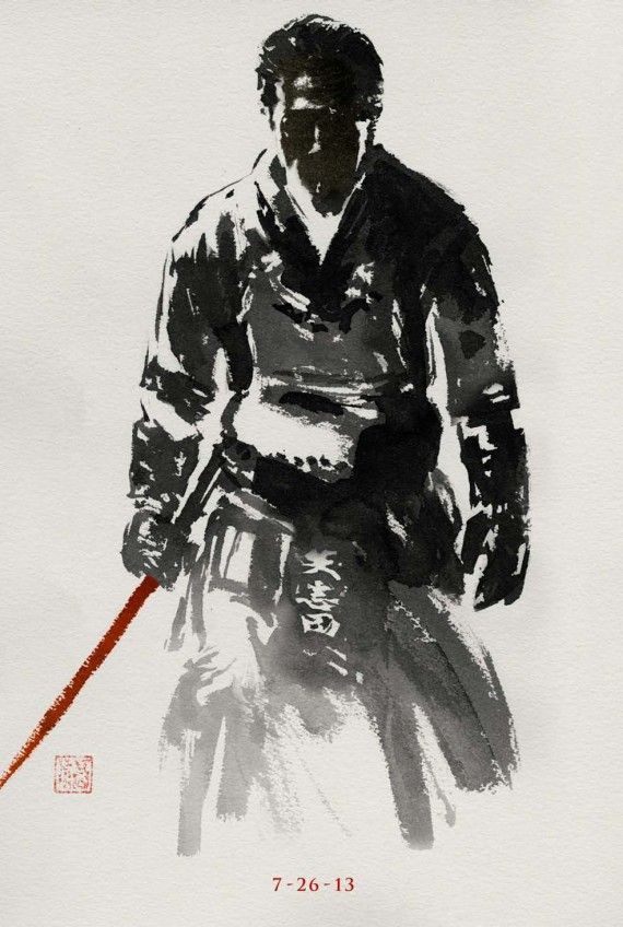 The Wolverine Poster Shingen Sumi Ink