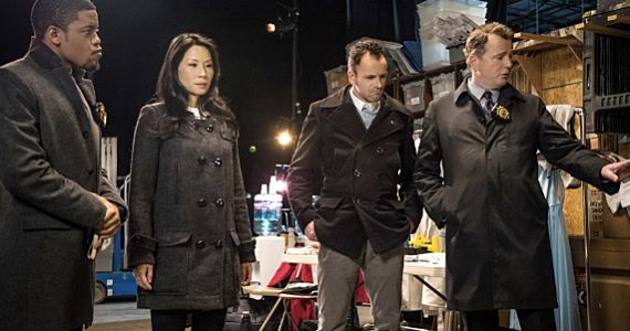 The cast of Elementary in season 2 episode 15