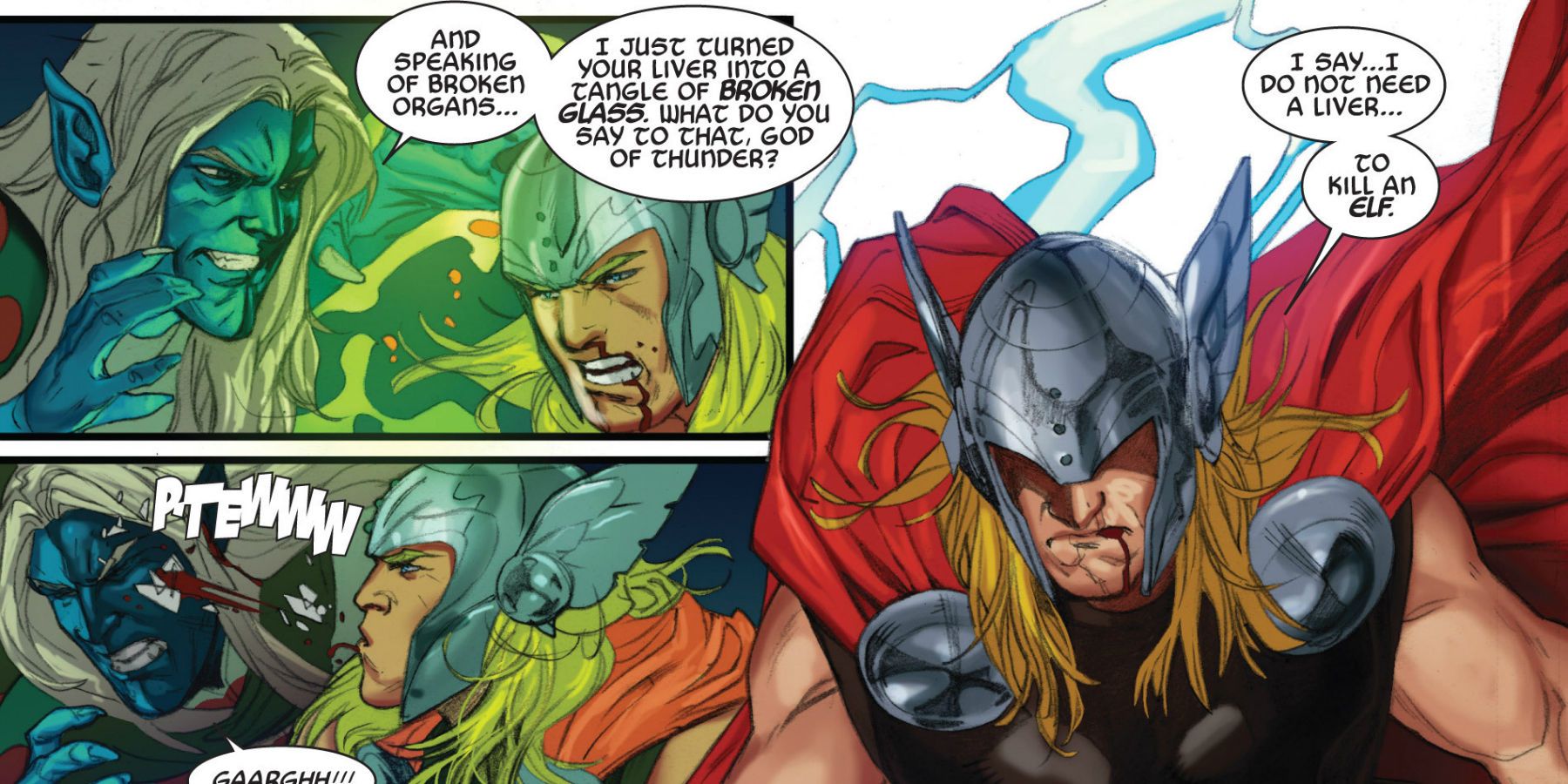 Thor's superhuman healing regenerates liver