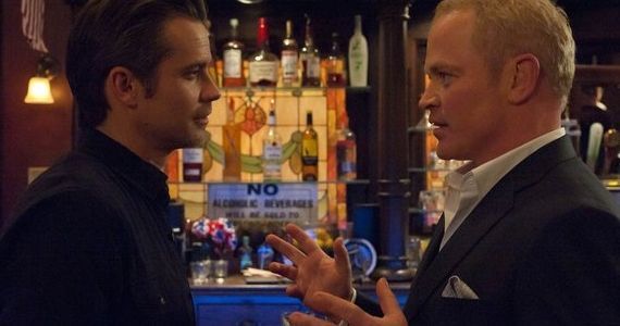 Timothy Olyphant and Neal McDonough Justified Guy Walks Into a Bar