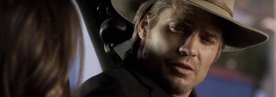 Timothy Olyphant as Raylan Givens in Justified Money Trap