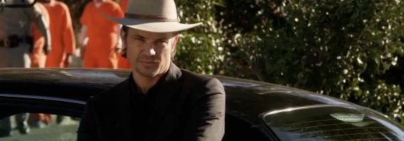 Timothy Olyphant as Raylan Givens in Justified the Hatchet Job
