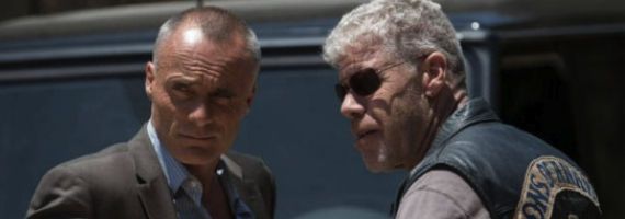 Timothy V Murphy and Ron Perlman in Sons of Anarchy Orca Shrugged