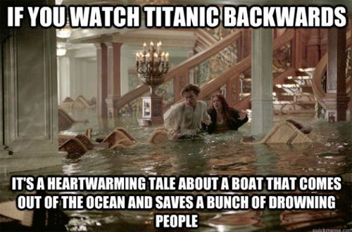 Titanic Backwards