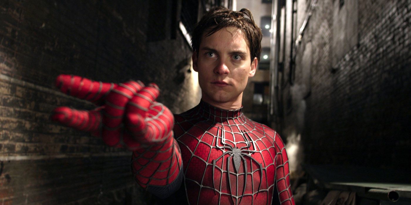 Tobey Maguire como Peter Parker em Homem-Aranha 2