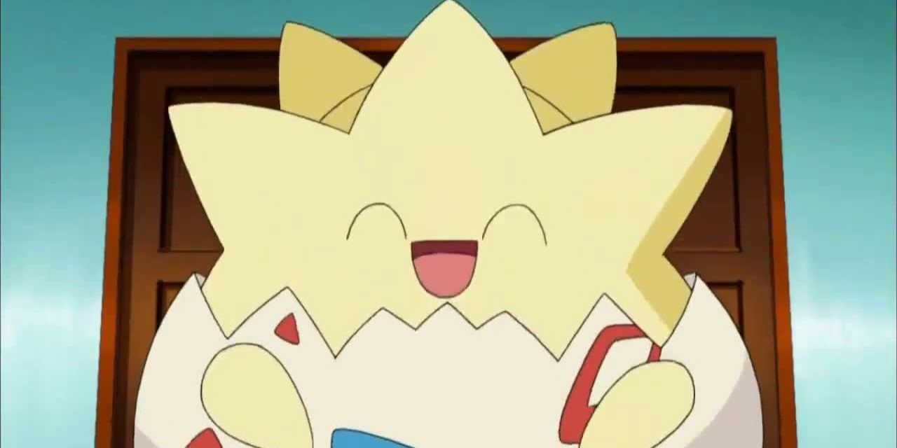 Misty's Togepi laughing in the Pokémon anime
