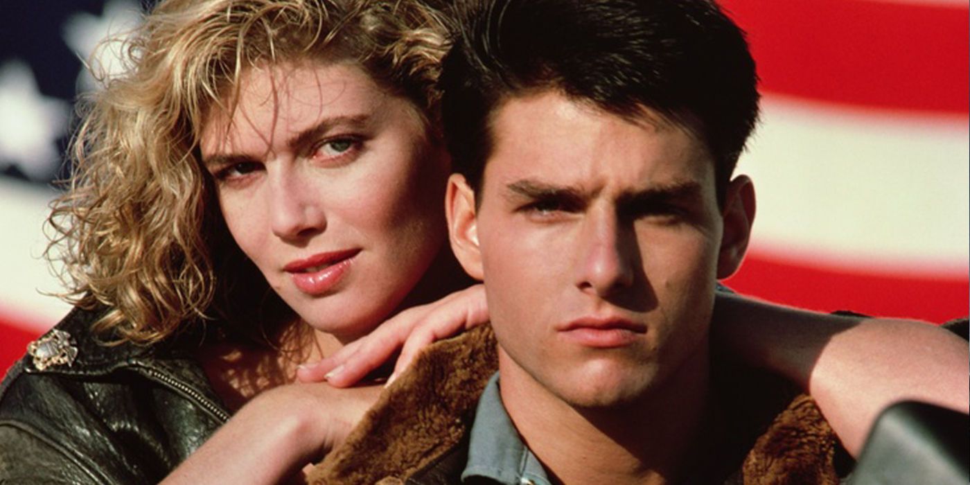 Tom Cruise and Kelly Mcgillis in Top Gun