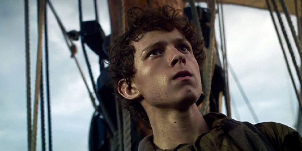 Thomas looking up In The Heart of the Sea