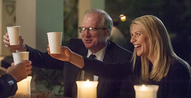 Tracy Letts and Claire Danes in Homeland Season 4 Episode 12